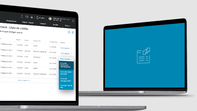 Anticipa els cobraments dels teus crèdits documentaris d'exportació des de CaixaBankNow