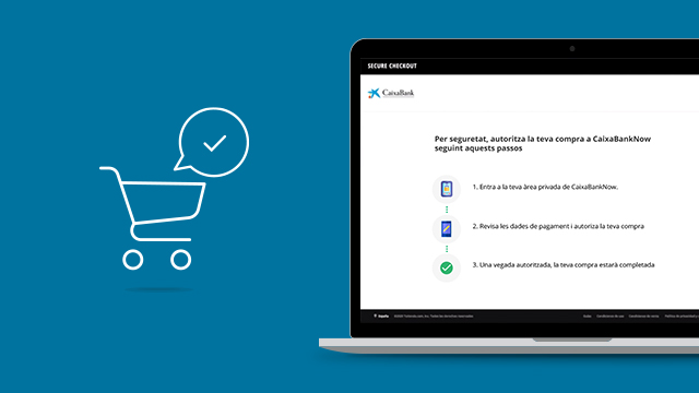Autoritzar les teves compres en e-commerce a través de CaixaBankNow