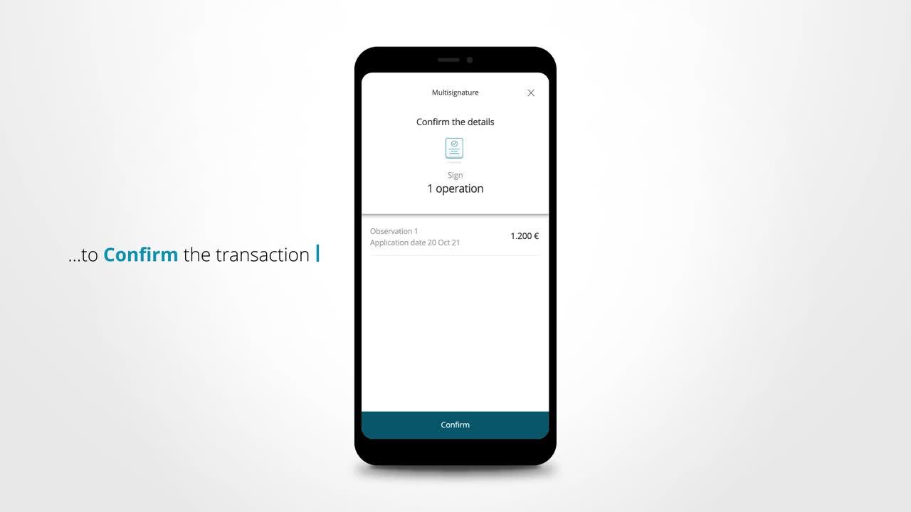 Authorise transactions with CaixaBankSign