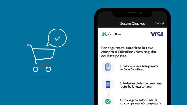 Autoritzar les teves compres en e-commerce a través de CaixaBankNow