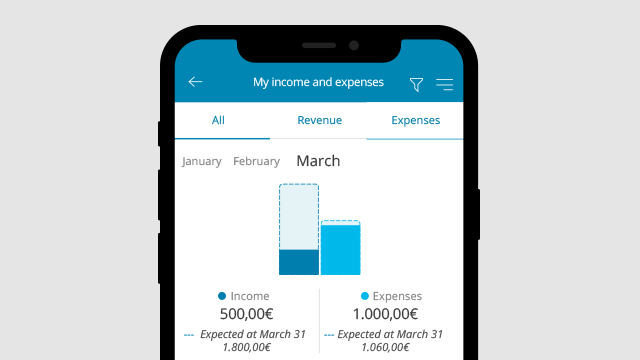 Track your income and expenses with My Finances