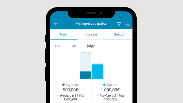 Controlar tus ingresos y gastos con Mis Finanzas