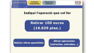 Fes els reintegraments amb CaixaFàcil